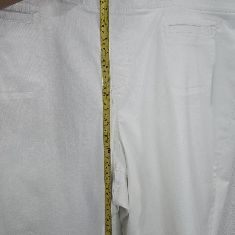 Westbound Womens High Rise Skinni White Summer Cropped Pants Size 24W - Picture 8 of 16